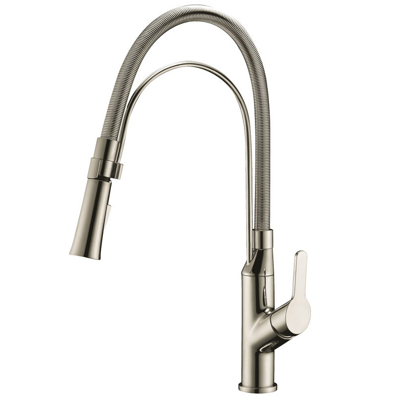Dawn USA Pull Out Kitchen Faucet, Brushed Nickel