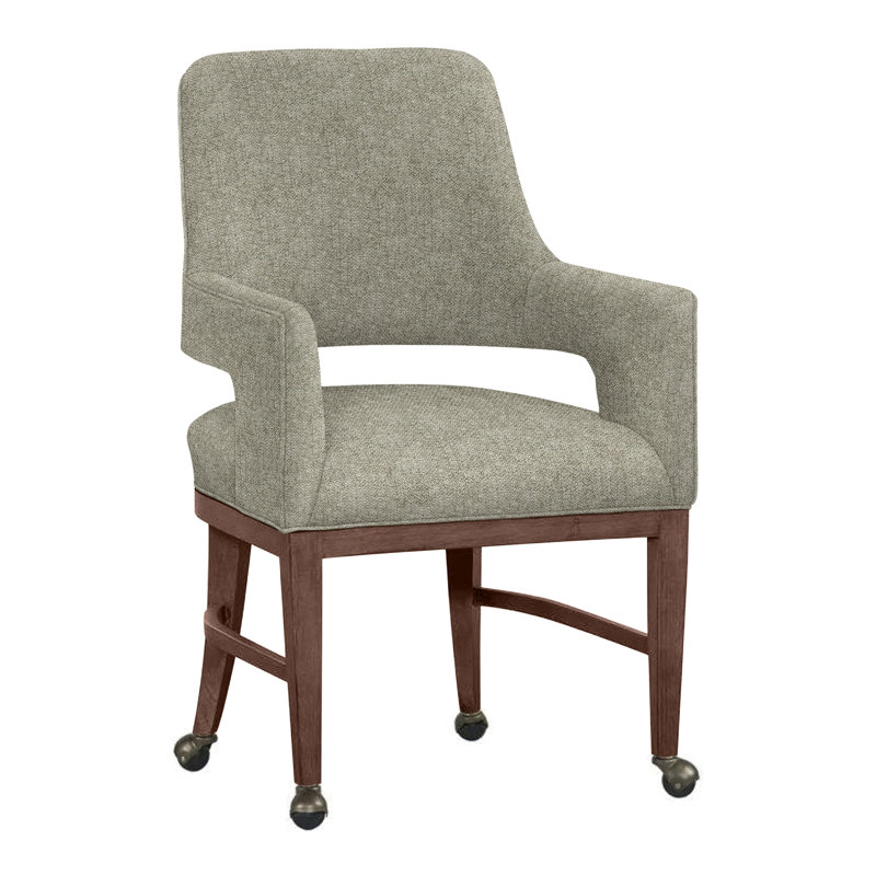 Chaise avec accoudoirs Josie, Noyer, 4787 Minéral
