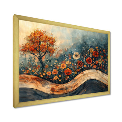 Indara Wildflowers And Cactus Garden At Desert - Wildflowers Canvas Wall Art