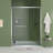 56-60"x70" Aluminum Frame Double Sliding Shower Door,Bypass Bathroom Sliding Door with Premium 5/16" (8mm) Clear Tempered Glass, Chrome Hardware Sliding Glass Shower Enclosure