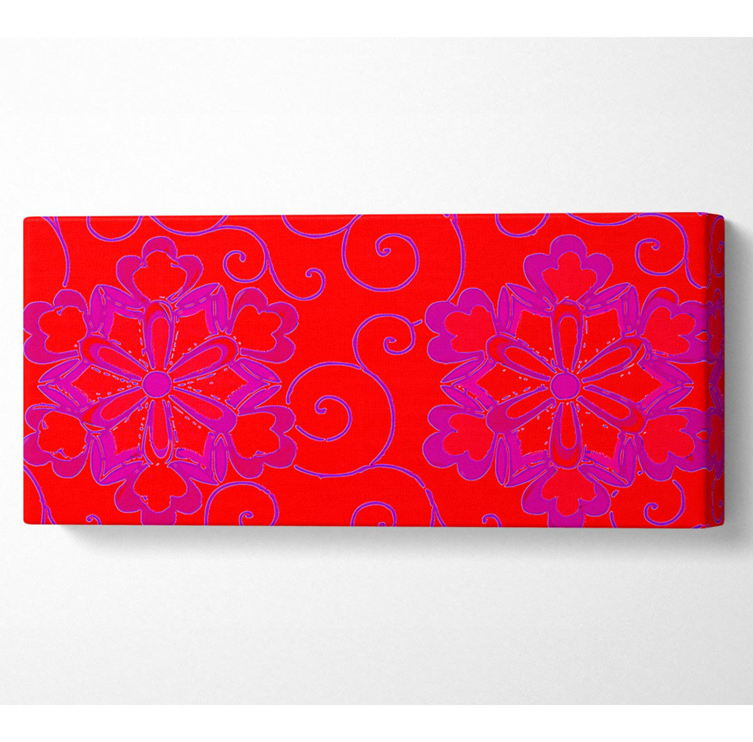 Rote Dekoration - Kunstdrucke auf Leinwand - Wrapped Canvas