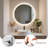 Round LED Bathroom Vanity Mirror with Bluetooth Speaker, Tempered Mirror, Dimmable, Anti-Fog, Touch Control-1765430695