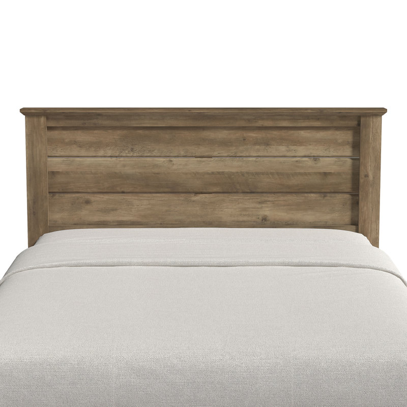 Lit plateforme avec tête de lit Orvas, Brun, Très grand lit