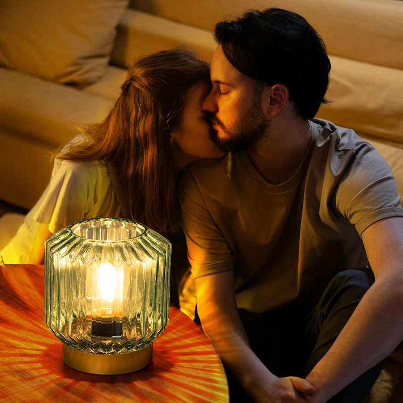 Battery-Operated Table Lamp With Timer, Cordless LED Vintage Lantern Design, Decorative Mood Light For Indoor And Outdoor Use
