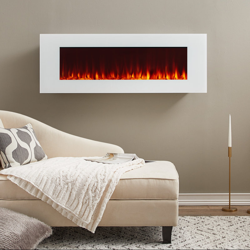 DiNatale 50" Wall-Mount Electric Fireplace by Real Flame, Black