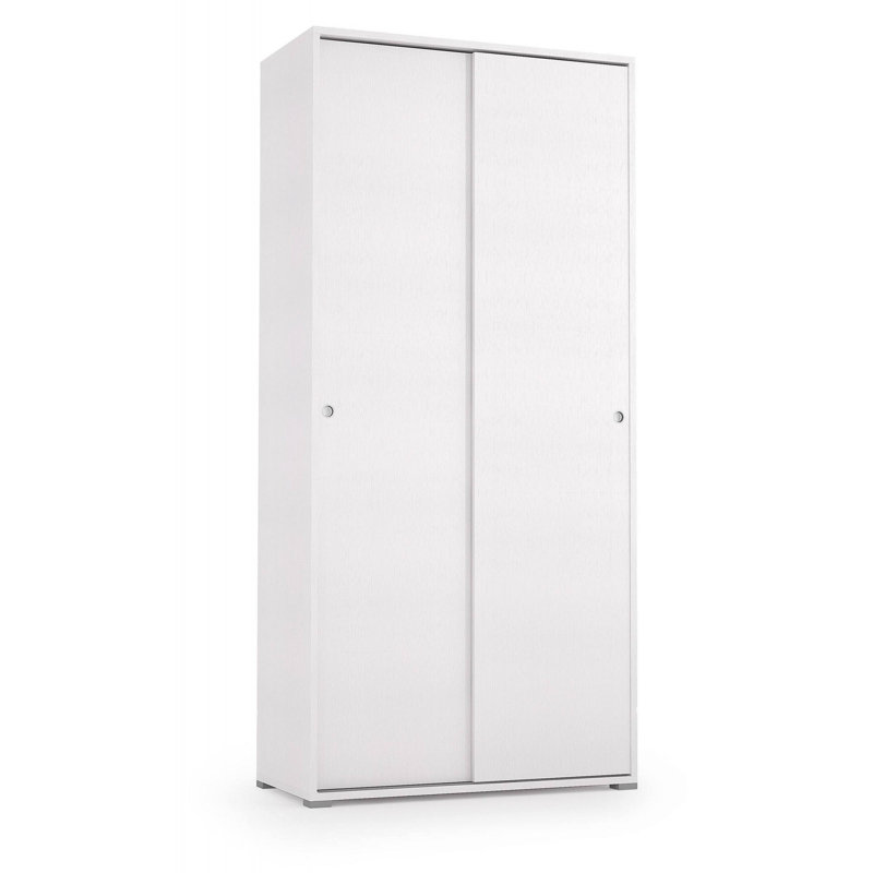 Gurtrude 2 Door Manufactured Wood Wardrobe, White