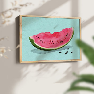 Summer Watermelon II -Framed Print - Restickable
