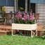 Lit de jardin surélevé avec structure en acier galvanisé Outsunny
