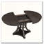 Ensemble de salle à manger extensible 5 pièces rétro avec placage de chêne et base en diamant-955517463