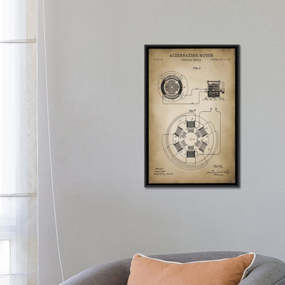 Patent Print Store " Tesla Alternating Motor " by Patent Print Store