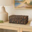 Boîte de rangement décorative Lissa, résine texturée, 13 pouces-112858256