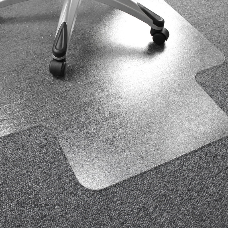 Ultimat Polycarbonate Lipped Chair Mat for Carpets over 1/2" - 35" x 47", 35" W x 47" D, Included