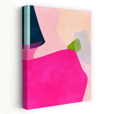 Art contemporain abstrait coloré, art contemporain printemps été
