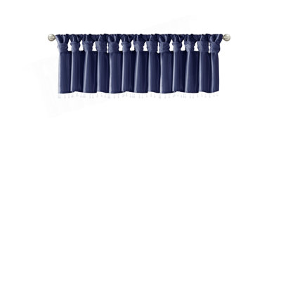 Lightweight Faux Silk Valance With Beads 50x26"