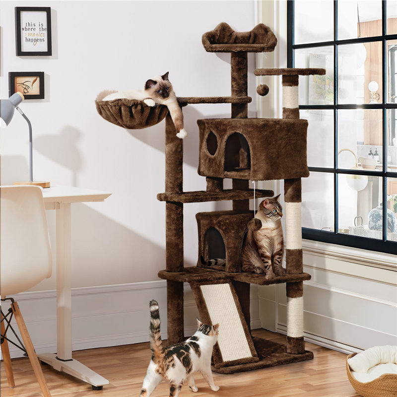 Arbre à chat 57,5 po Topeka, Brun