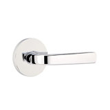 Sion Flat Privacy (Bed & Bath) Door Lever with Round Rosette