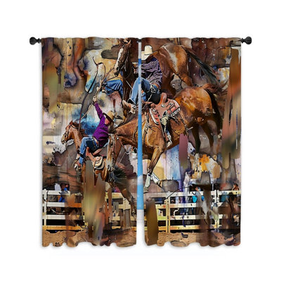 Paire de rideaux transparents en polyester Napaly
