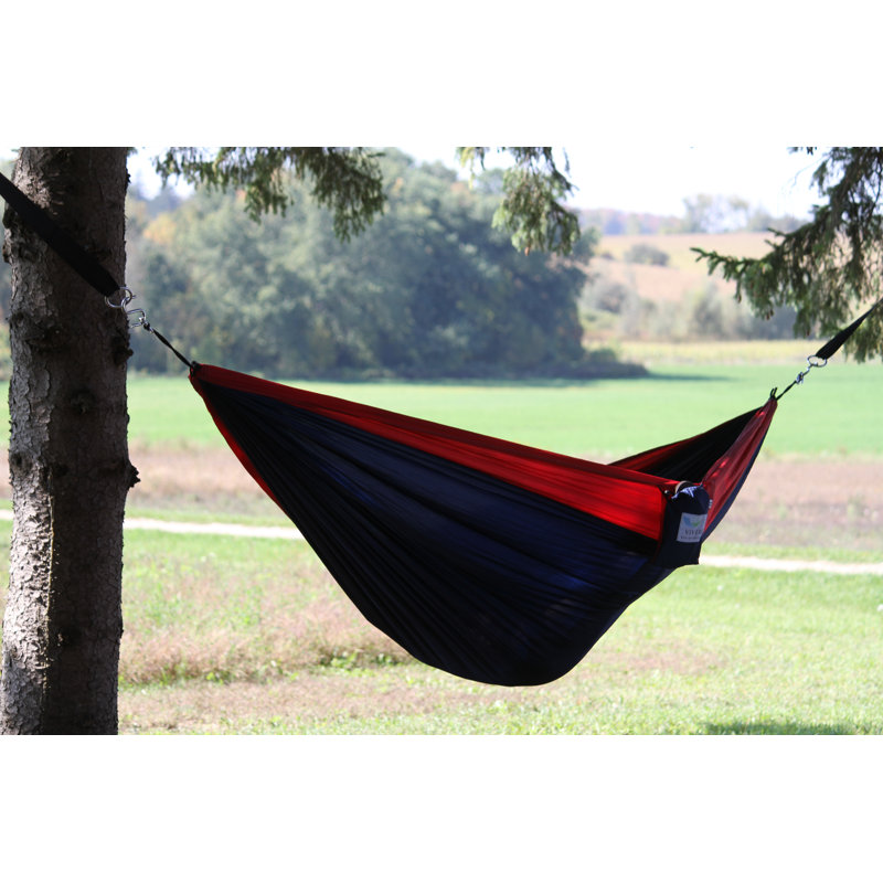 Lucia Double Camping Hammock, Navy / Red, Double