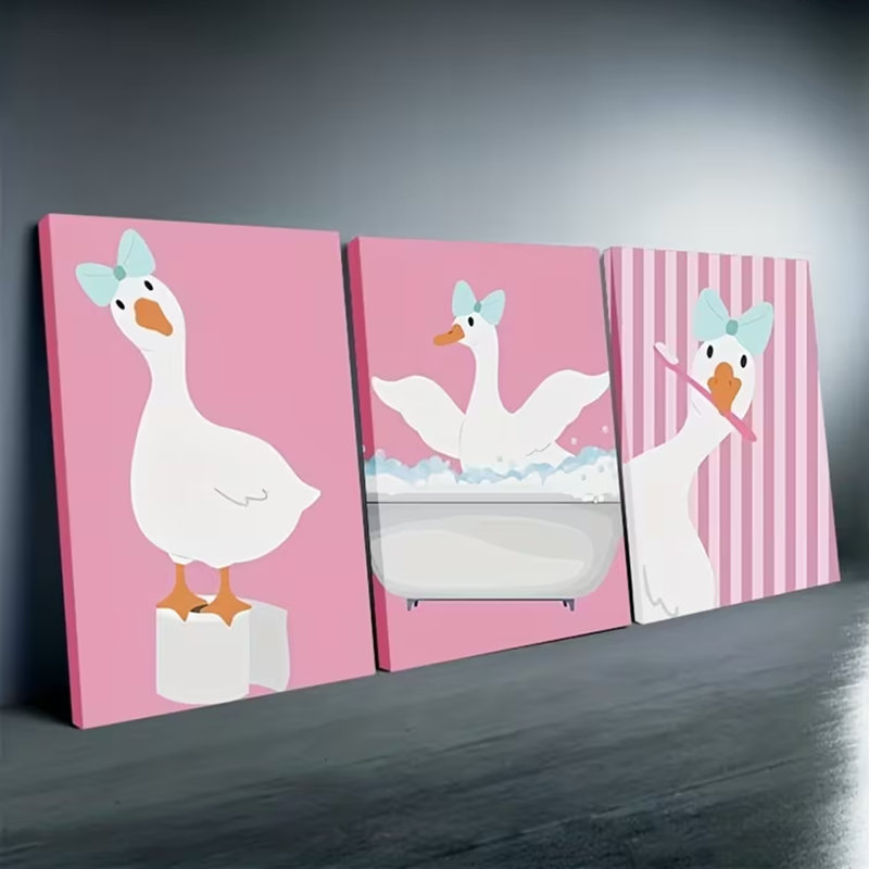 3 Piece Wrapped Canvas Print, 45" H x 90" W