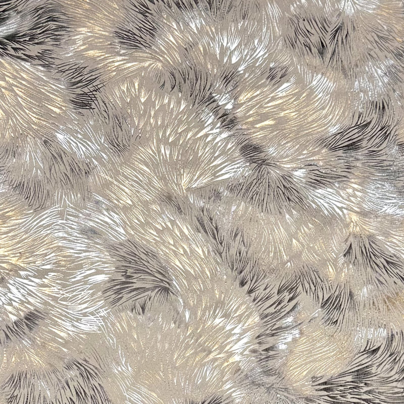 Tissu de velours abstrait polyvalent 110 "par la cour, Tanné