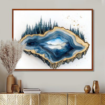 «Forest Geode and Wood Slide Spiral» - art mural cristaux