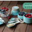 Ebern Designs Vintage Kitchenware Set Multi-piece Kitchen Ceramic Décor Set W/ 4 Measuring Cups, 4 Measuring Spoons And Spoon Rest - Attractive Vintage Style, In Aqua Blue Embossed Ceramic