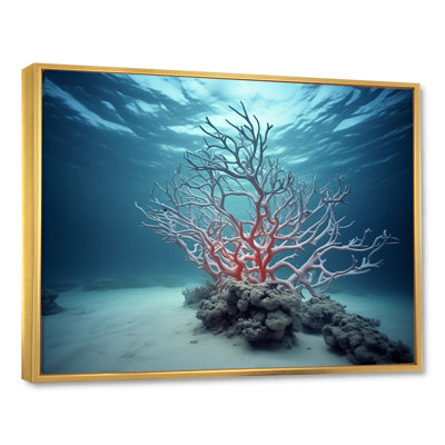 "Pink Branching Coral Serenity", reproduction d'art sur toile