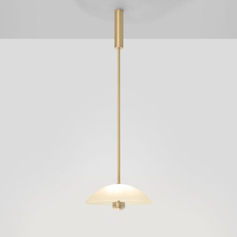 Cielo 1 - Light Pendant, 3.30" H x 12.40" W, Satin Brass
