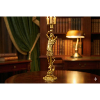 Bougeoir de table en laiton