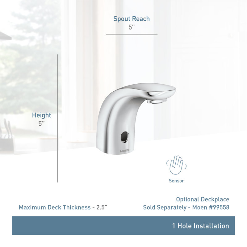 M-Power Sensor-Operated Electronic Centerset Bathroom Faucet