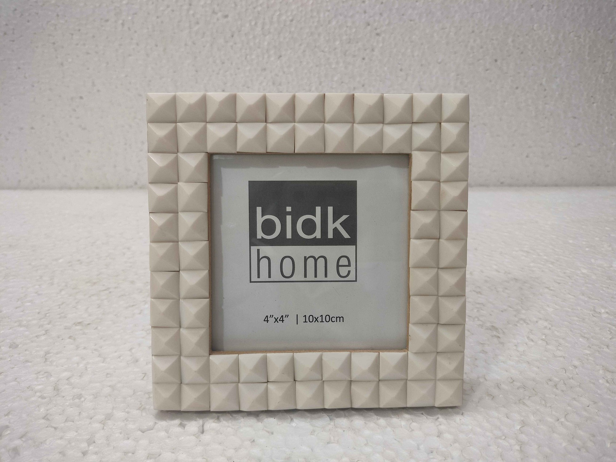 BIDKhome White Picture Frame 4"X4” Resin Diamond Box Design Wayfair