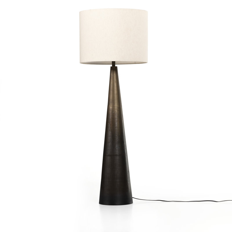 Edmonda 55.75'' Novelty Floor Lamp, Gray