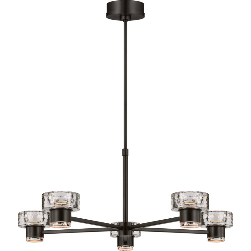 Chapman and Myers Rustic Holsted Chandelier, Aged Iron