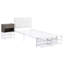 Lit plateforme simple en métal avec finition blanche et rangement-417437365-417437371