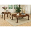 Table basse espresso avec pieds tournés-1524966817