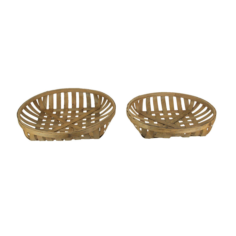 Claristine Wicker Tray - Set of 2