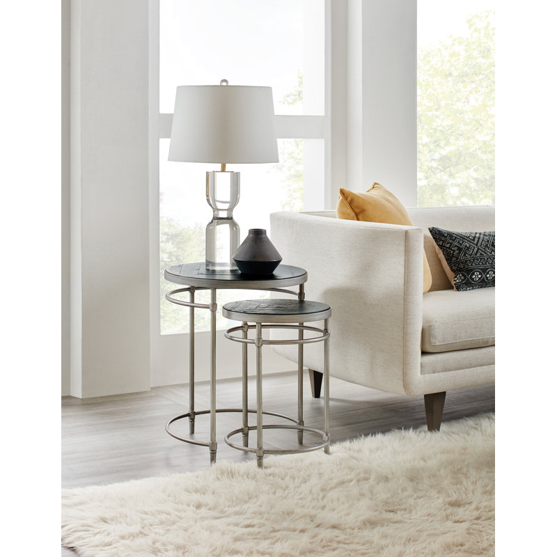St. Armand Solid Wood Nesting End Table