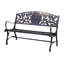 100% Cast Iron Bench with Greenman Theme