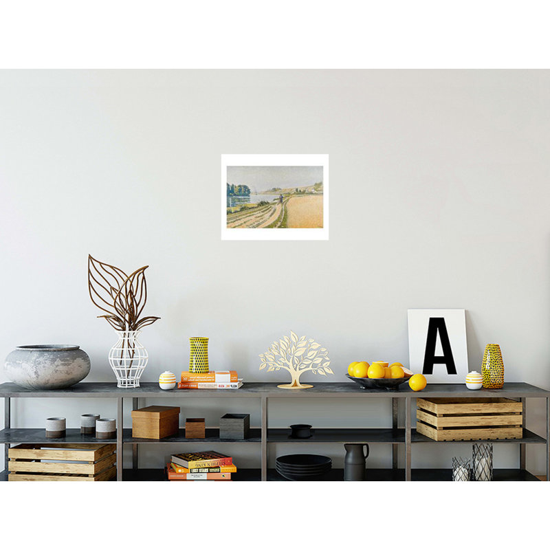 Herblay - The Riverbank par Paul Signac - Impression giclée, H 16 po x l 20 po