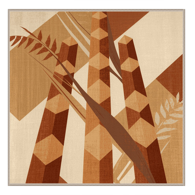 Machine Washable Oyan Sugarcane Global Inspired Geometric Rug in Brown – Beige Binding, 8' Square