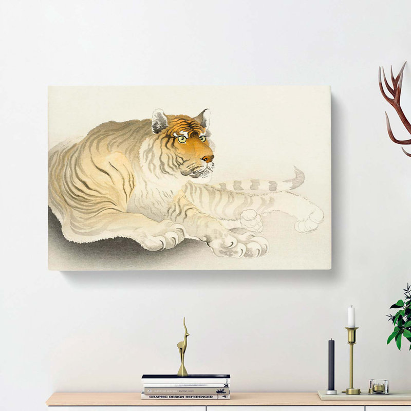 Tiger by Ohara Koson - Wrapped Canvas, 35cm H x 50cm W x 3cm D