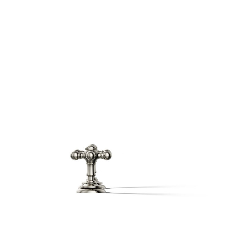 Prname to Kohler Artifacts Bathroom Tub Cross Handles, Vibrant Polished Nickel