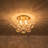 4-light Handcrafted Glass Bubble Semi-flush Mount