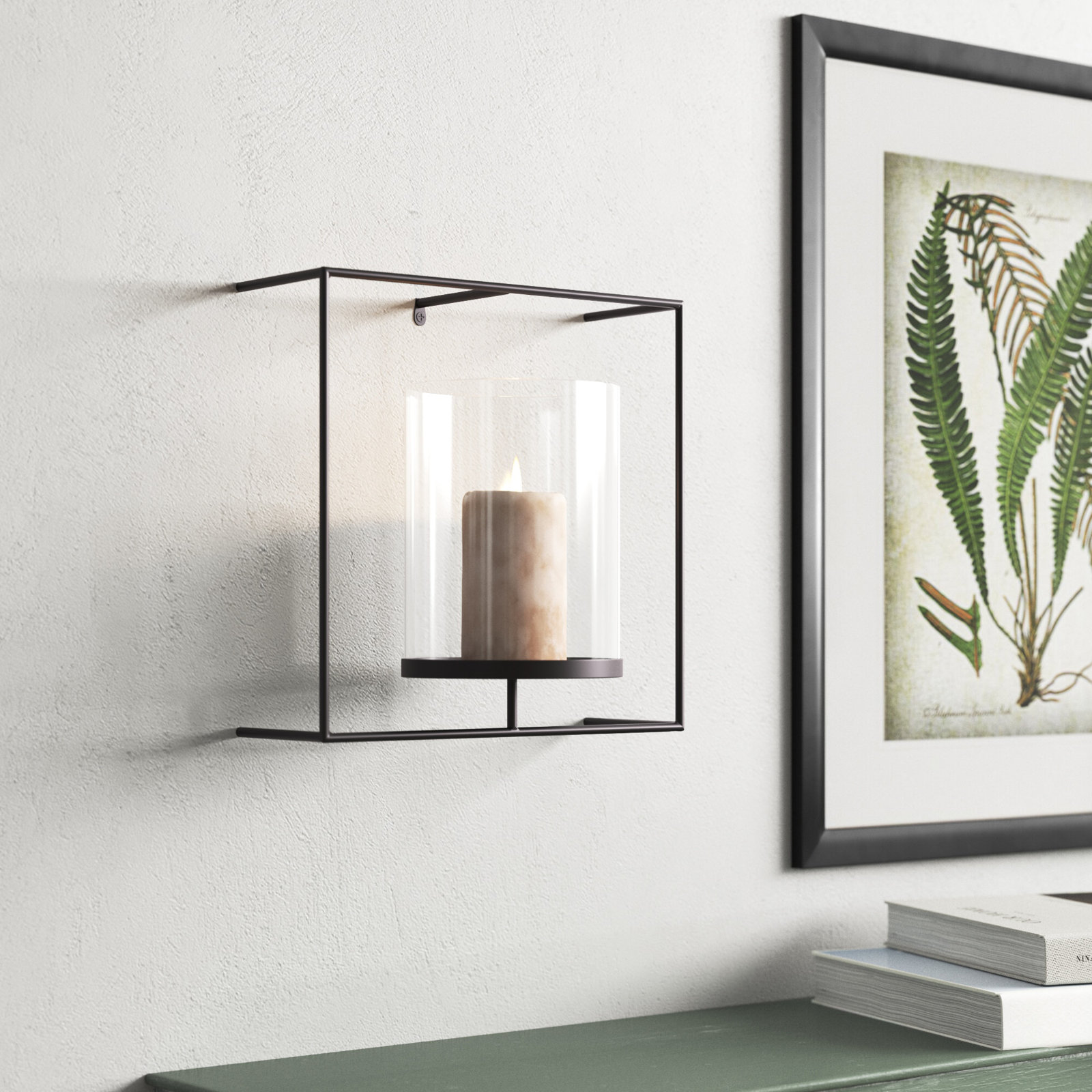 12'' H Glass Wall Wall Sconce