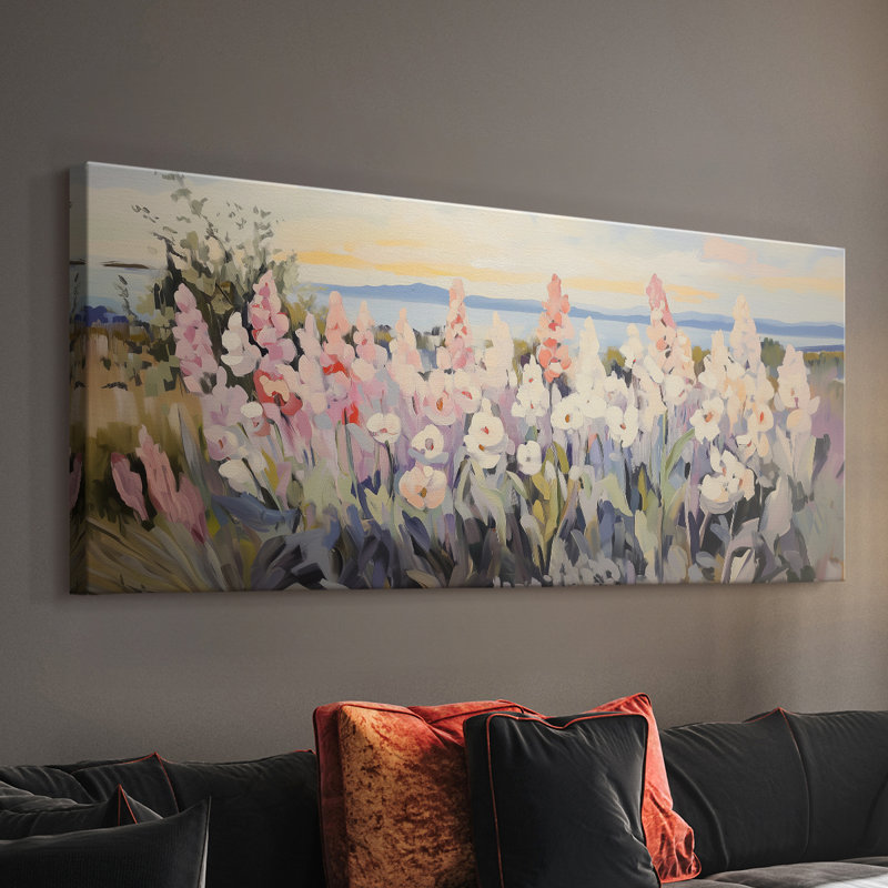 Botanical Series-CCXCV III - Toile tendue avec châssis - Prêt à être accroché, H 20 po x l 50 po