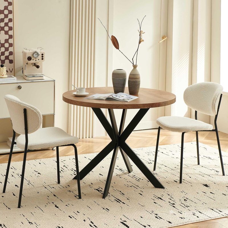 Ensemble de chaises de table de cuisine 2 places, Beige