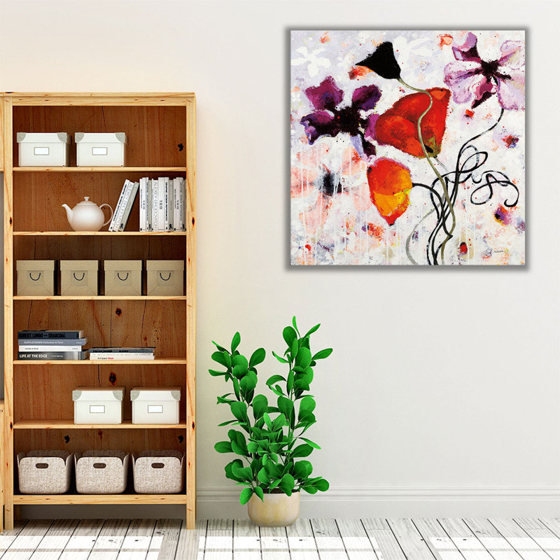 «The Black Poppy», reproduction d'art sur toile, H 40 po x l 40 po