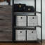 Walk-In Closet System With Powder Coated Metal Frame, Ample Extra Deep Storage, Water & Heat Properties, Stain Scratch Surface, E0 Board, 2X Thicker , Produced In , Modular Construction, Rustic Colour