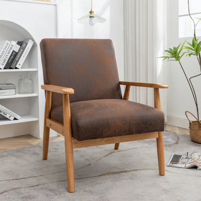 Chaise avec accoudoirs classique de style Mid-Century classique au design ergonomique, idéale pour se détendre dans n'importe quel espace de vie