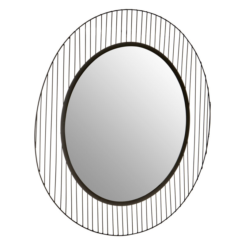 Demaria Metal Round Wall Mirror